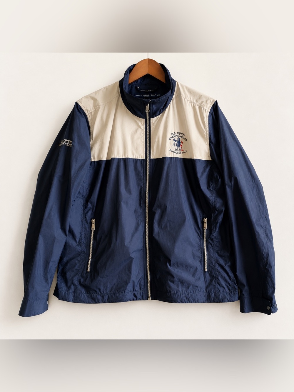 Polo Golf Ralph Lauren Jacket 2014 US Open Pinehurst Volunteer Women’s Navy L